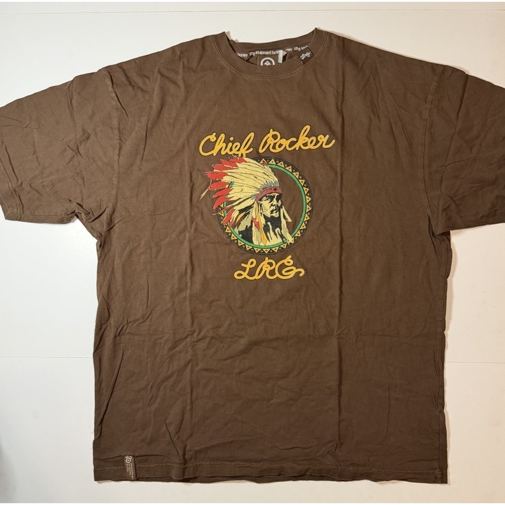 Vintage LRG Chief Rocker Tshirt Men's Size 2XL XXL Y2K